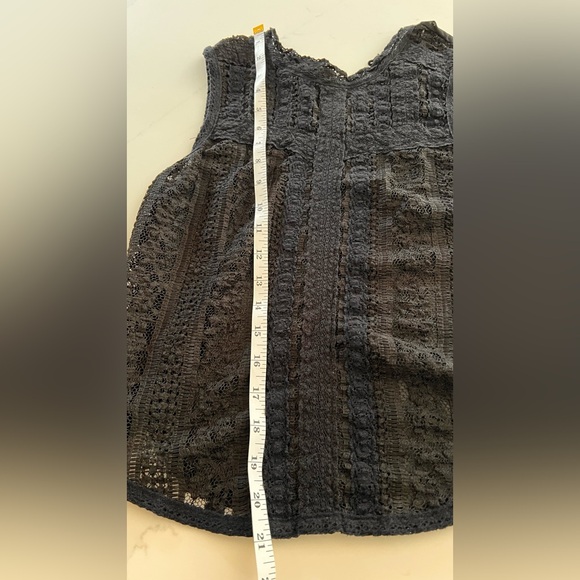 Free People Elegant Black Lace Tank Top - Picture 10 of 13
